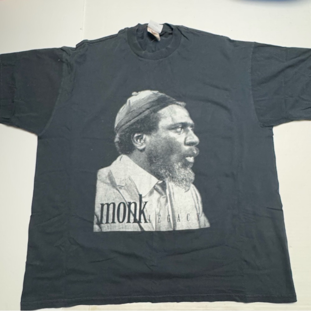Vintage Y2K Thelonious Monk Legacy Jazz Short Sleeve T-Shirt Size: XL
